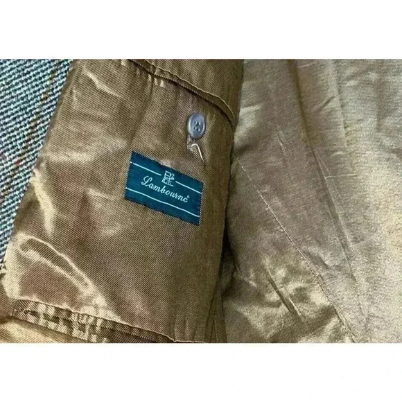 Lambourne Sz 42 L Wool Tweed Action Back Suit Jacket Heritage Academia Office - Picture 9 of 13